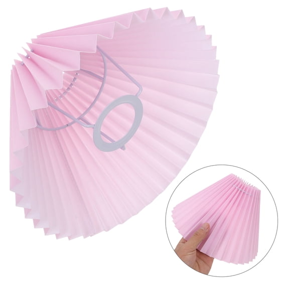 RENACLIPY Small Pleated Fabric Lampshade for Table Lamp Living Room Bedroom Decor 1 Set