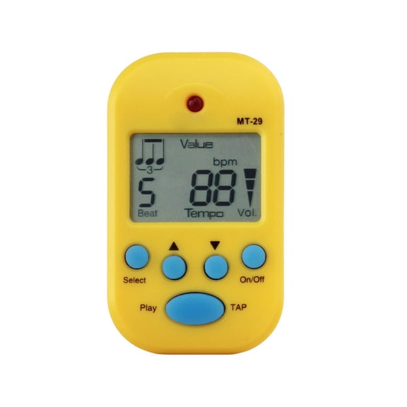 Sintonizador de soporte de metrónomo digital con clip mini LCD Seitruly
