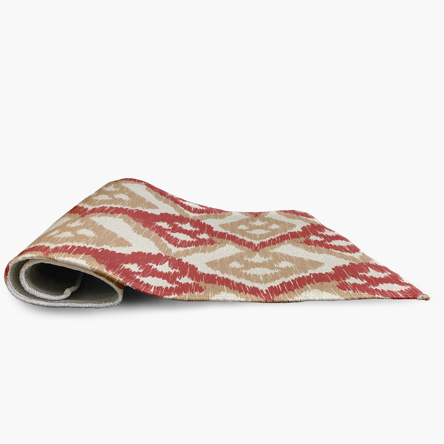 Simply Daisy 5' Round Ligonberry Red Hipster Spring Chenille Indoor/Outdoor Rug