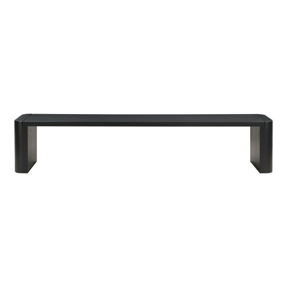 Moe's Home Collection Post Bench Wood Black