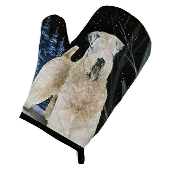 Starry Night Wheaten Terrier Soft Coated Oven Mitt