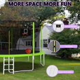 thumbnail image 4 of Trampoline 14 Pieds pour Enfants et Adultes avec Filet, Trampolines Récréatifs Extérieurs pour Famille Vert, 4 of 15