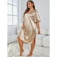 thumbnail image 6 of ebukurty Plus Size Pajamas Set for Women Short Nightgown Sleepwear Women's Lounge Sets, 6 of 10