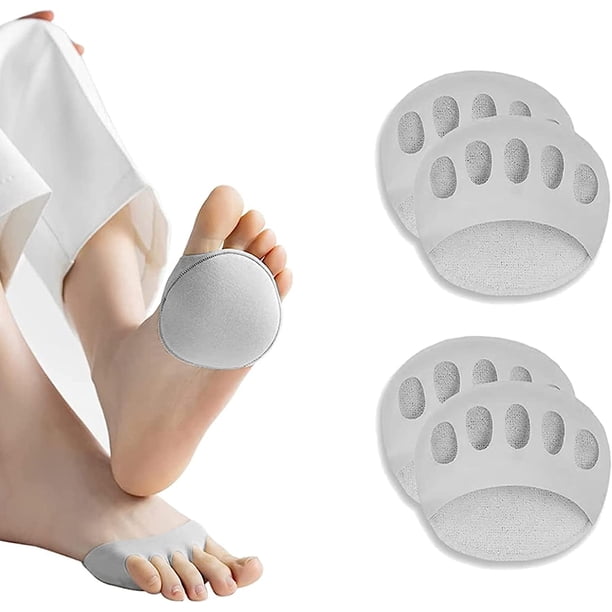 Almohadilla metatarsiana, almohadillas para el antepié, almohadillas protectoras para los dedos, almohadillas metatarsianas, almohadillas plantares para cojines transpirables para aliviar el dolor en los pies, gris, 2 pares Sincero Electrónica