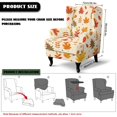thumbnail image 7 of HELLHERO 2-Piece Elastic Edge Wingback Chair Slipcover, Autumn Maple Leaf Spandex Non-slip Wingback Chair Cover for Living Room Bedroom, 7 of 7