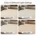 thumbnail image 7 of ODIKA 9'x12' Washable Area Rug Sisal Look Basket Tonal Border Inspired Subtle Stripe Slim Tight for Great Room, Indoor Concept, Large Living Low Pile, Flatwoven, 7 of 7