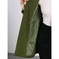 thumbnail image 6 of INSPIRE CHIC Women's Winter Coat Notched Lapel Double Breasted Trench Coat S Army Green, 6 of 7