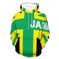 thumbnail image 2 of Sudadera con capucha con estampado 3D de la bandera de Jamaica para hombre, ropa de calle moderna, sudadera con capucha de manga larga, suéter con cordón para primavera y otoño, 2 of 4