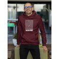 thumbnail image 2 of Optical Waves Techno Style Hoodie Men -Image by Shutterstock, Male 3X-Large, 2 of 4