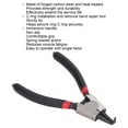 thumbnail image 5 of Snap Ring Pliers Carbon Steel , Lock Ring Pliers Retaining Ring Pliers Rubber Heat Treated Circlip Plier Hand Repair Tool 5in, 5 of 9