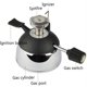 thumbnail image 2 of Mini Quemador de Gas Butano de Mesa con Cabezal de Llama para Calentador de Café con SifóN Cafetera Mocha Estufa de Gas (Sin Gas), 2 of 5
