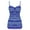 Blue Stripes, variant on Womens One Piece Bathing Suit Tummy Control Swimsuit Ruffle Swimdress with Panty
