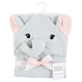 thumbnail image 2 of Hudson Baby Unisex Baby Cotton Animal Face Hooded Towel, Dreamy Elephant Girl, One Size, 2 of 2