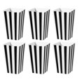 thumbnail image 1 of TOYMYTOY Boîtes à Maïs Soufflé, Contenants en Carton pour Fête, 24 Pcs (Noir), 1 of 10