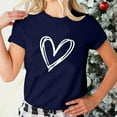 thumbnail image 4 of Under $5,Lolmot Valentine Shirts for Women Cute Love Heart Shirts Graphic Tees Girls Casual Short Sleeve Tops Holiday Gift Tee, 4 of 6