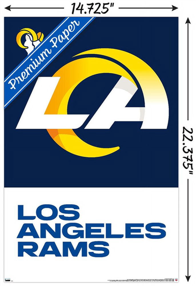 NFL Los Angeles Rams - Logo 20 Wall Poster, 14.725" x 22.375"