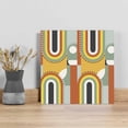thumbnail image 5 of Mid-Century Modern Canvas Wall Art, Art Geometric Abstract Yellow Orange Framed Wall Decor Modern Artwork Prints Painting for Living Room, Bedroom, Kitchen & Cafe Decor 16x16 Inch, 5 of 9