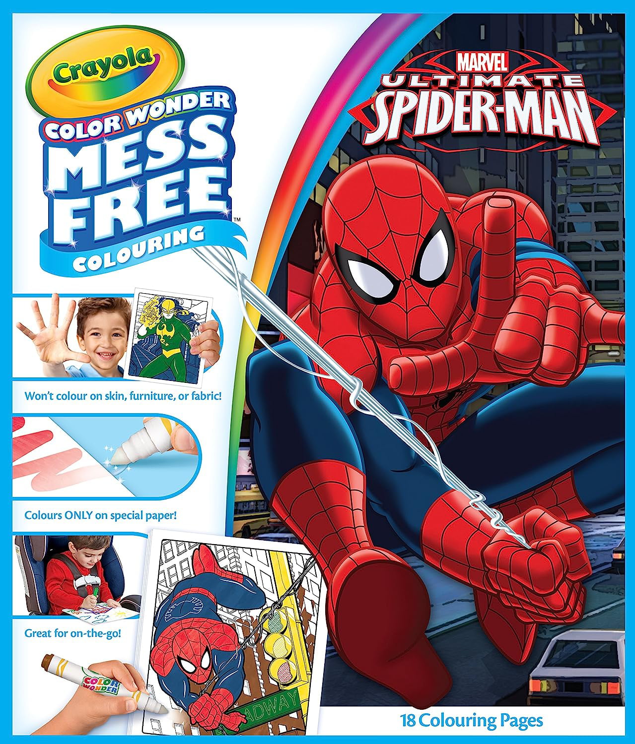 Crayola Color Wonder Mess Free Spiderman 18 Mess Free