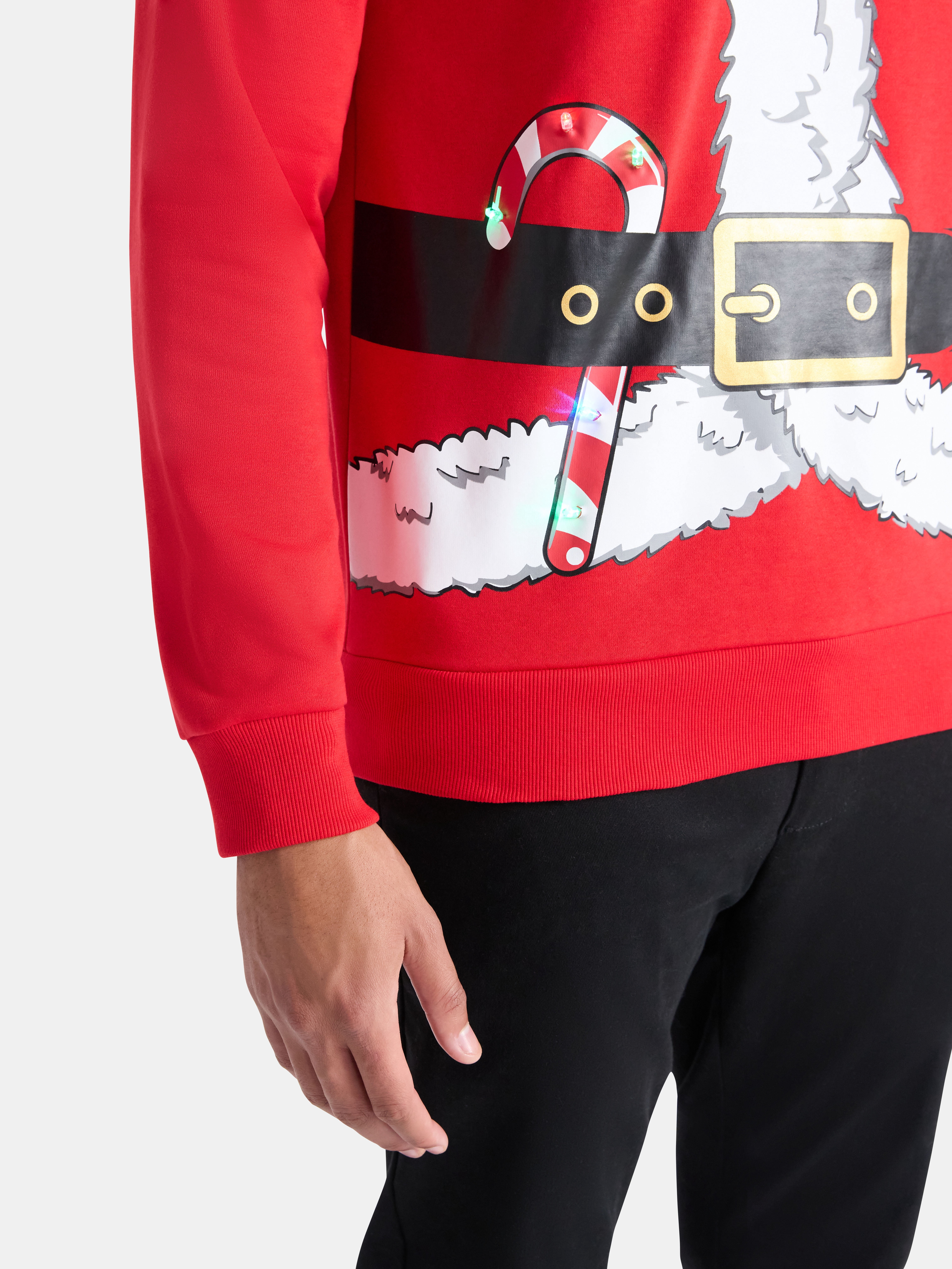 Men's Christmas Santa Suit Graphic Sweatshirt from Holiday Time, Sizes XS-3XL