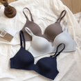 thumbnail image 2 of Sujetador Sexy de seda de hielo sin costuras para mujer, de realce Bralette, lencería fina de estilo Smiple, Copa AB, ropa interior femenina con escote en V profundo, 2 of 4