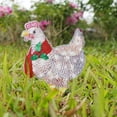thumbnail image 3 of Inevnen Pre-Lit Light Up Chicken Lighted 2D Christmas Rooster with Scarf Indoor Outdoor Yard Decoration, 3 of 8
