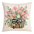 thumbnail image 3 of Throw Pillow Cover 18x18 Inch Spring Summer Floral Print Soft Breathable Fade-Resistant Decorative Pillowcase for Couch Sofa Bedroom by MPOISVA, 3 of 6
