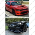thumbnail image 3 of 3Pcs Front Bumper Lip Compatible with 2015-2024 Dodge Charger, Air Dam Lower Chin Spoiler Splitter Fit for SRT Hellcat 392 Scat Pack GT R/T Daytona, Protection Body Kit (Glossy Black), 3 of 11