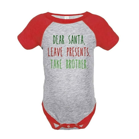 

Custom Party Shop Baby s Funny Dear Santa Christmas Onepiece Red
