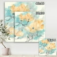 thumbnail image 3 of Designart 'Teal Buds I' Cabin & Lodge Premium Canvas Wall Art, 3 of 3