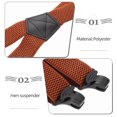 thumbnail image 3 of SHOWERORO Adulto Suspenders Elásticos Con Clips Color Chocolate Para Un Seguro, 3 of 6