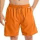 thumbnail image 1 of Pantalones Cortos de Cintura Elástica de Tamaño Adicional 5/4 Longitud Pantalones de Surf de Playa Casuales Pantalones Cortos Deportivos de Poliéster con Bolsillos, Pantalones de Verano de Color Sólid, 1 of 1