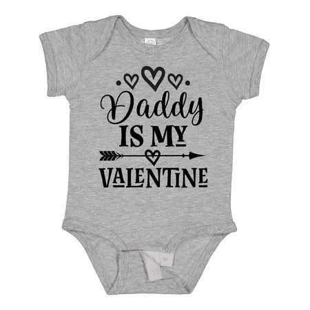 

Inktastic Daddy Is My Valentine Holiday Girls Baby Bodysuit