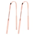 thumbnail image 4 of Raspadores de Lengua Ticfox Acero Inoxidable Forma de U Oro Rosa, 4 of 14