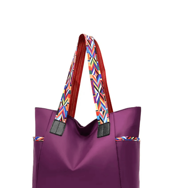 Bolso Mano Tote Bolsa Mochila Mujer Gran Capacidad Ligero Xtellar morado