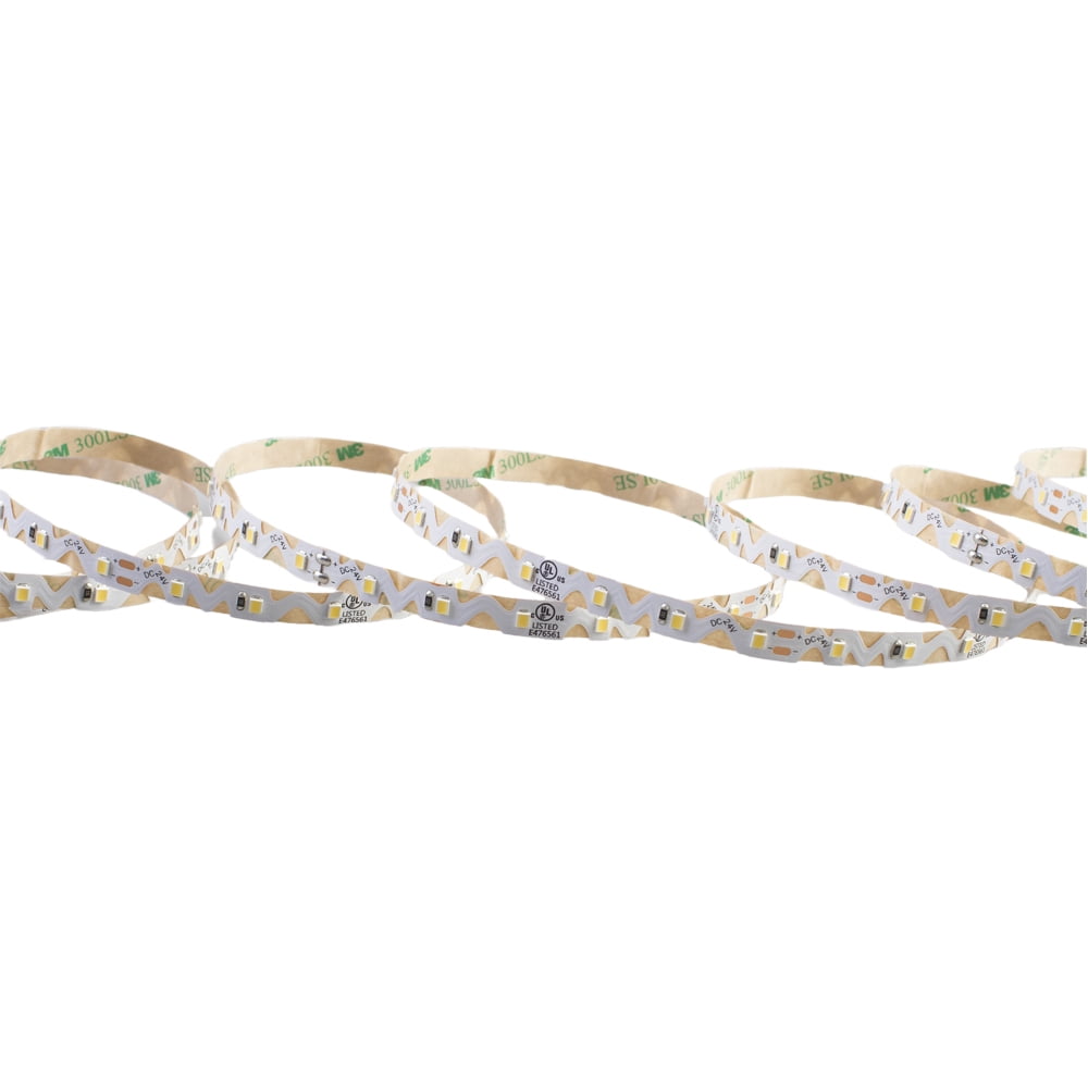 24v S shape LED Strip light zig zag pattern angle turning non-waterproof 5000K pure white for sign project hobby power supply driver not included