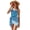 Blue Mermaid Scale, variant on Vibrant American Flag Print Girls One Piece Swimsuits Cutout Bathing Suit with Cover Up Skirt Quick Dry Beach Swimwear with Adjustable Strap, Size 11-12 Years