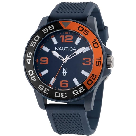 Nautica Finn World Blue PU Mens Watch NAPFWS302