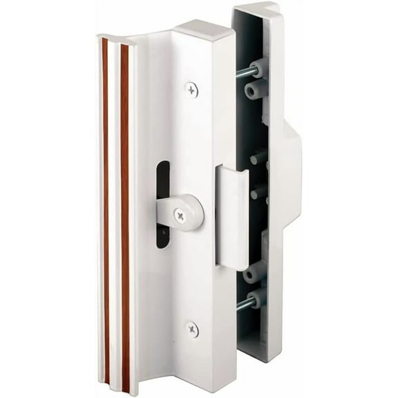 Prime-Line C 1116 Diecast Sliding Door Handle Set, White (Single Pack)