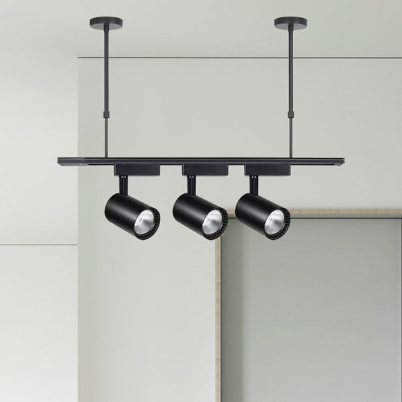 ADDHAT 1Jgo De Extensión Para Fluorescente Con Ajustable En Negro