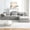 3S+1O-Light Grey, variant on Modular Cloud Loveseat Sofa, Soft Plush Polyester Fabric, Deep Seat Comfy Floor Couch for Living Room, Bedroom & Small Space Light Grey