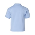 thumbnail image 3 of DryBlend Youth Jersey Polo, XL, Light Blue, 3 of 3