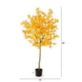 thumbnail image 2 of Nearly Natural 5' Artificial Maple Artificial Tree in Black Plastic Pot, 2 of 4