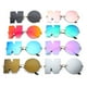 thumbnail image 2 of Gafas de sol sin montura con espejo para hombre y mujer, lentes de sol sin montura, estilo Vintage, con letras, Punk, de lujo, tendencia de Metal, UV400, 1 unidad qym unisex, 2 of 2