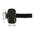 thumbnail image 2 of Unique Bargains 1 Pc Classic Phone Holder Arm Bands with Zipper for Hiking Gym Green Neoprene, 2 of 4