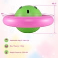 thumbnail image 3 of Costway 7.5 FT Inflatable Dome Rocker Bouncer with 6 Handles Fun Outdoor Game for Kids Pink & Green, 3 of 10