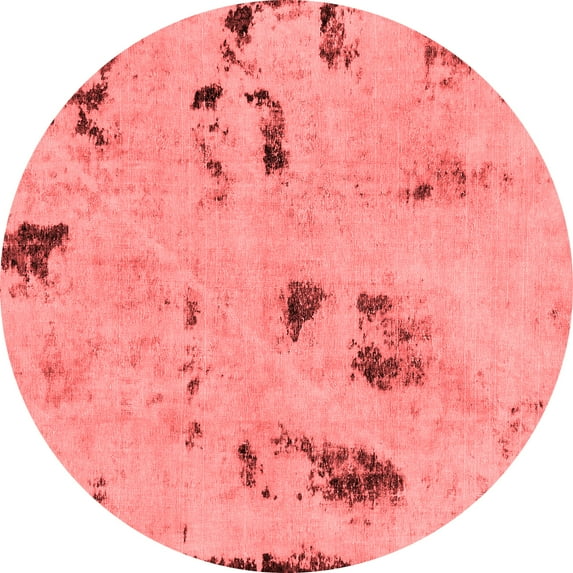 Ahgly Company Machine Washable Indoor Round Persian Red Bohemian Area Rugs, 5' Round