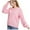 Pink, variant on KBKYBUYZ Women Sweaters Long Sleeve, Women Stylish Solid Casual Round Neck Loose Long Sleeve Sweater On Sale