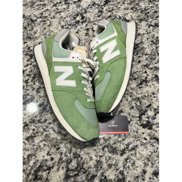 New Balance 574 Classics Lime Green White Athletic Sneaker-U574RCC Size 13