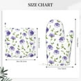thumbnail image 2 of Oven Mitts and Pot Holders Sets, Purple chicory Heat Resistant Silicone Oven Non-Slip Oven Gloves Mittens Hot Pads for Kitchen, Cooking, Baking, Grilling, 2 of 5