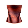 thumbnail image 6 of Aunavey Womens Striped Crisscross Knitted Crop Tube Top Hollow Out Sleeveless Strapless Cropped Tank Top Vest, 6 of 8